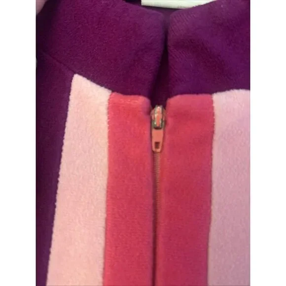 JCPenny Zip front robe Sz MW 1 Side Pocket Shades Of Pink Vintage 70-80’s Vibes - Picture 9 of 13